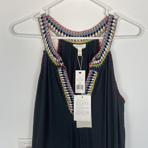 Soft Joie Karlyn Embroidered Split Neck Sleeveless Halter Side Slit Maxi…​​​ - Picture 4 of 9